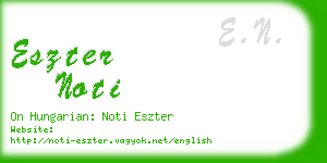 eszter noti business card